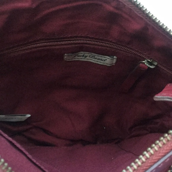 Lucky brand red studded cross body bag - Picture 6 of 6